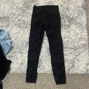 lululemon athletica Black Camo Leggings 7/8th Fit